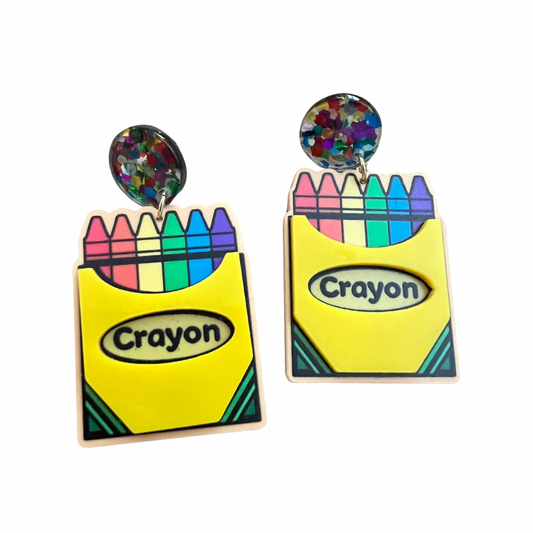 Box of Crayons Earring