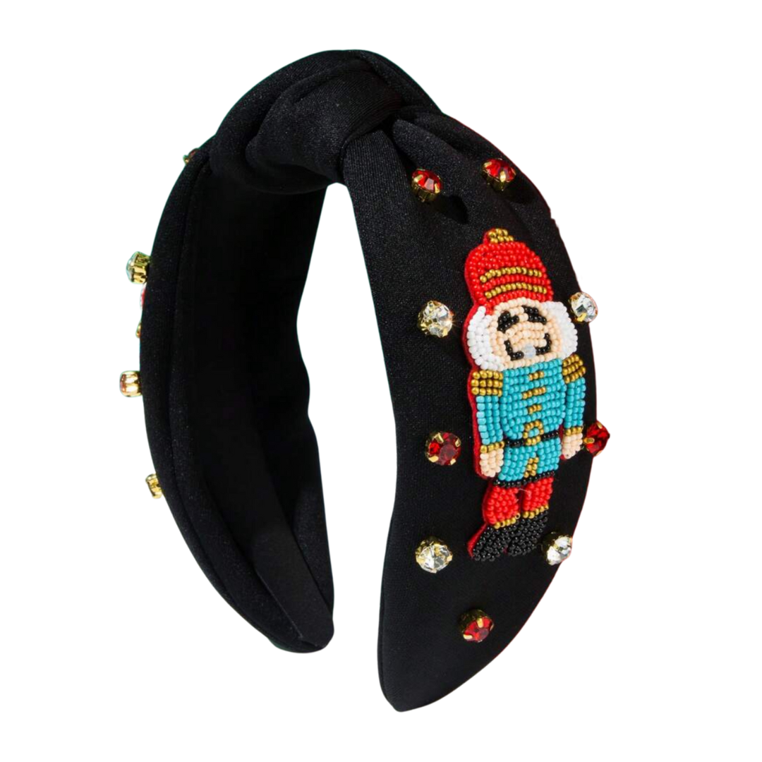 Nutcracker Beaded Headband - Black