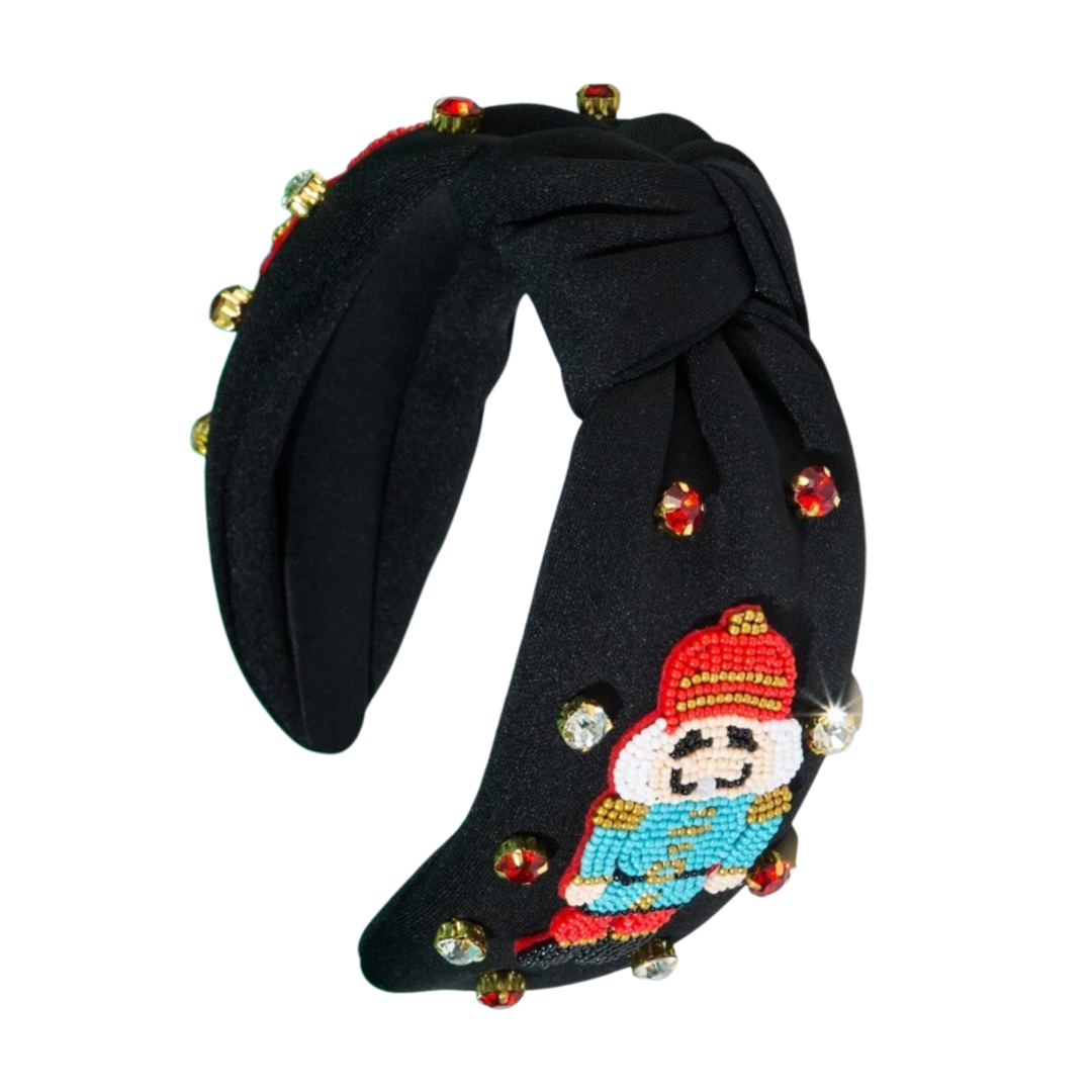 Nutcracker Beaded Headband - Black