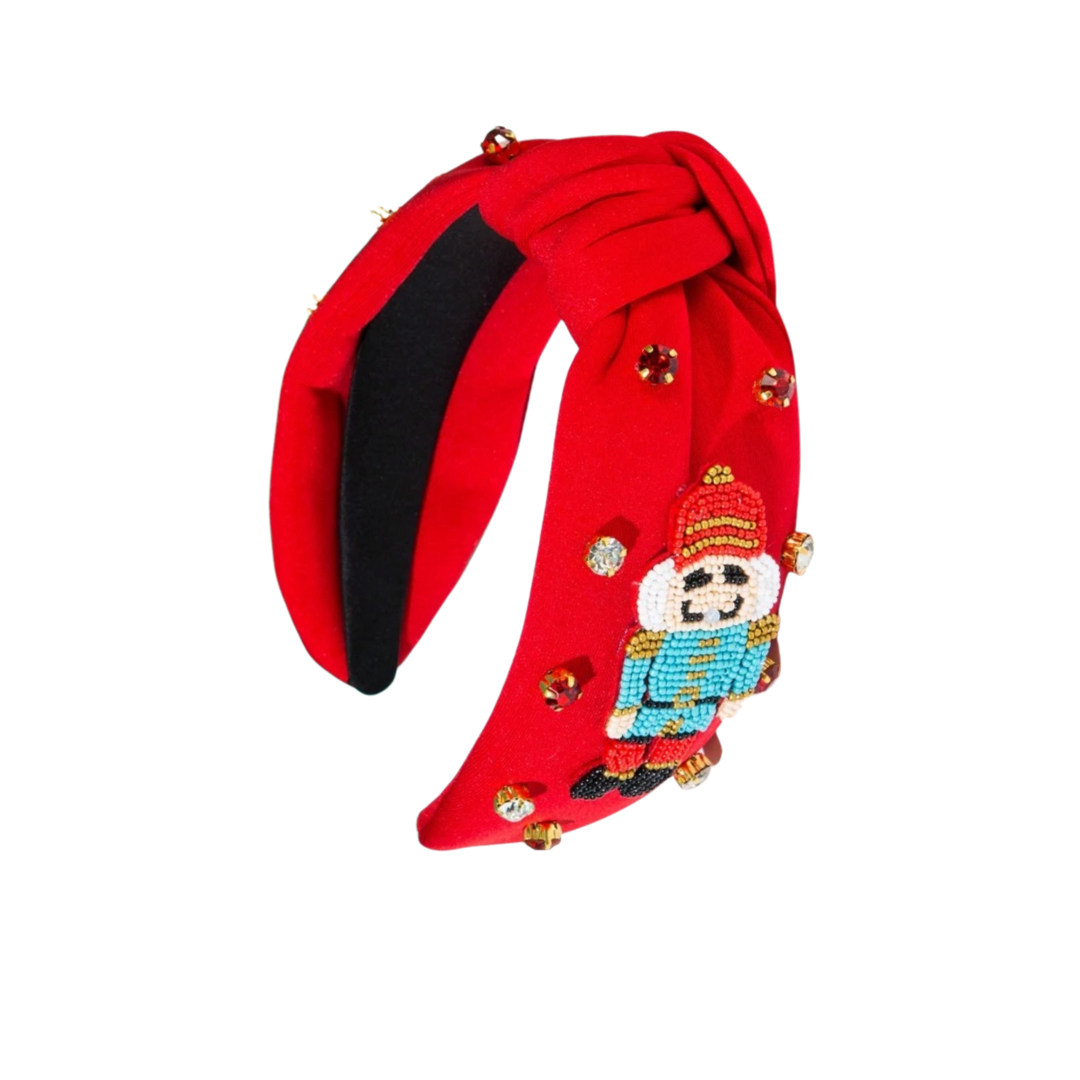 Nutcracker Beaded Headband - Red