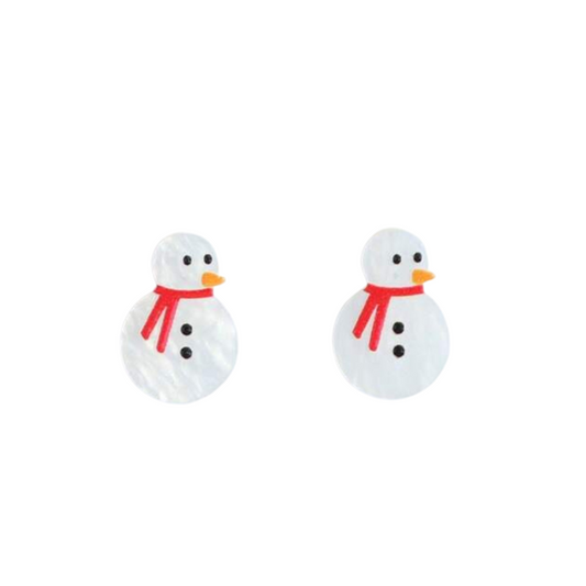 Snowman Stud Earrings